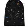 soc beanie black unfolded
